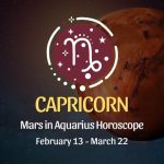 Capricorn - Mars in Aquarius Horoscope