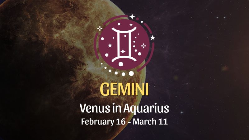 Gemini - Venus in Aquarius Horoscope