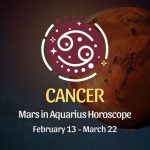 Cancer - Mars in Aquarius Horoscope
