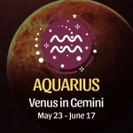 Aquarius - Venus in Gemini Horoscope