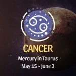 Cancer - Mercury in Taurus Horoscope