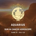 Aquarius - Sun in Cancer Horoscope 2024