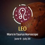 Leo - Mars in Taurus Horoscope