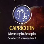 Capricorn: Mercury in Scorpio Horoscope