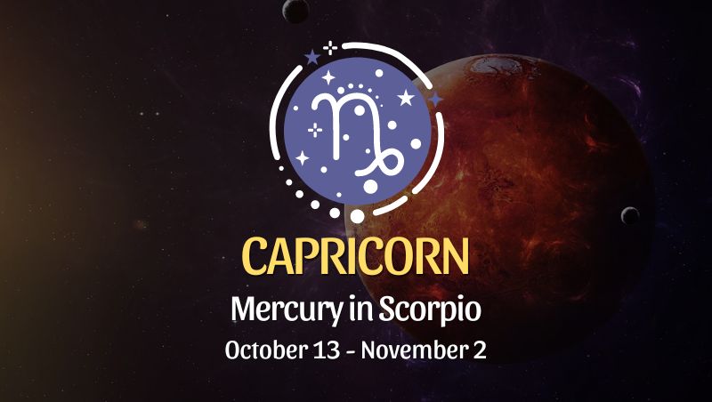 Capricorn: Mercury in Scorpio Horoscope