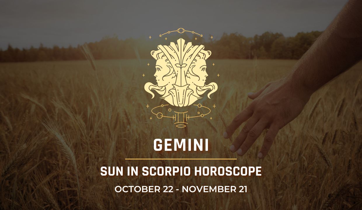 Gemini: Sun in Scorpio Horoscopes