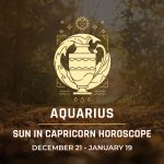 Aquarius: Sun in Capricorn Horoscope