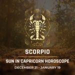 Scorpio: Sun in Capricorn Horoscope