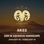 Aries: Sun in Aquarius Horoscope