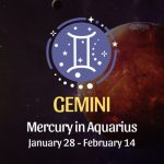 Gemini: Mercury in Aquarius Horoscope - January 28, 2025