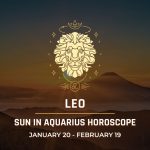 Leo: Sun in Aquarius Horoscope