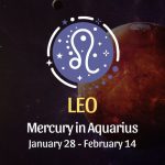 Leo: Mercury in Aquarius Horoscope - January 28, 2025